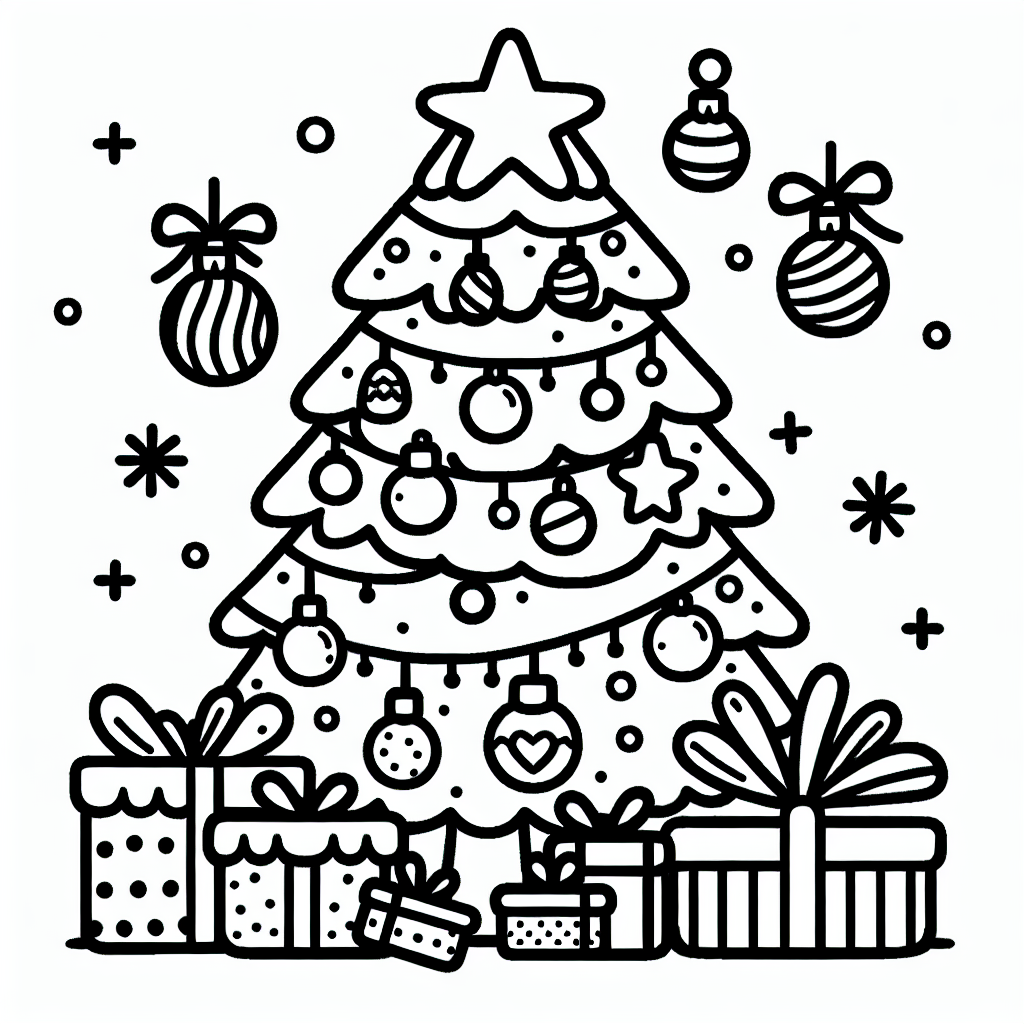 Christmas Tree coloring page