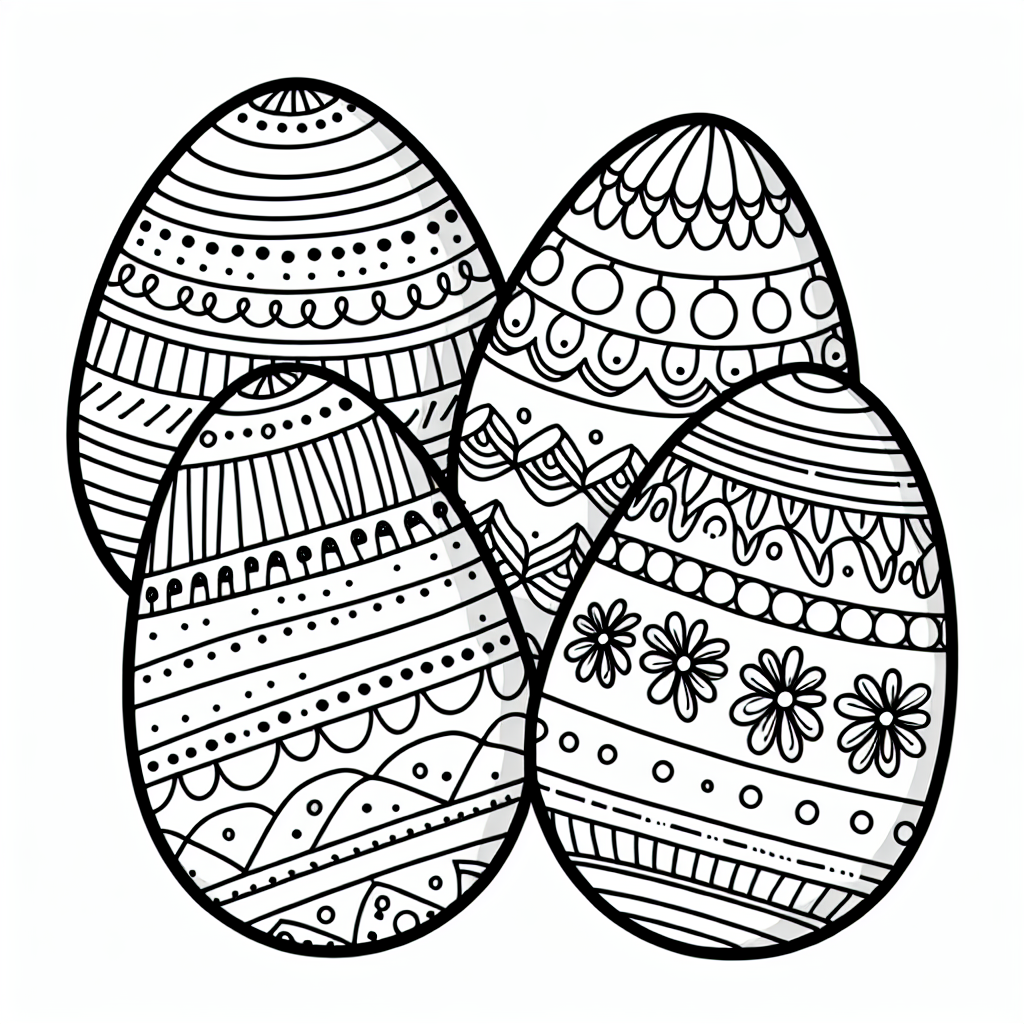 Easter Eggs coloring page