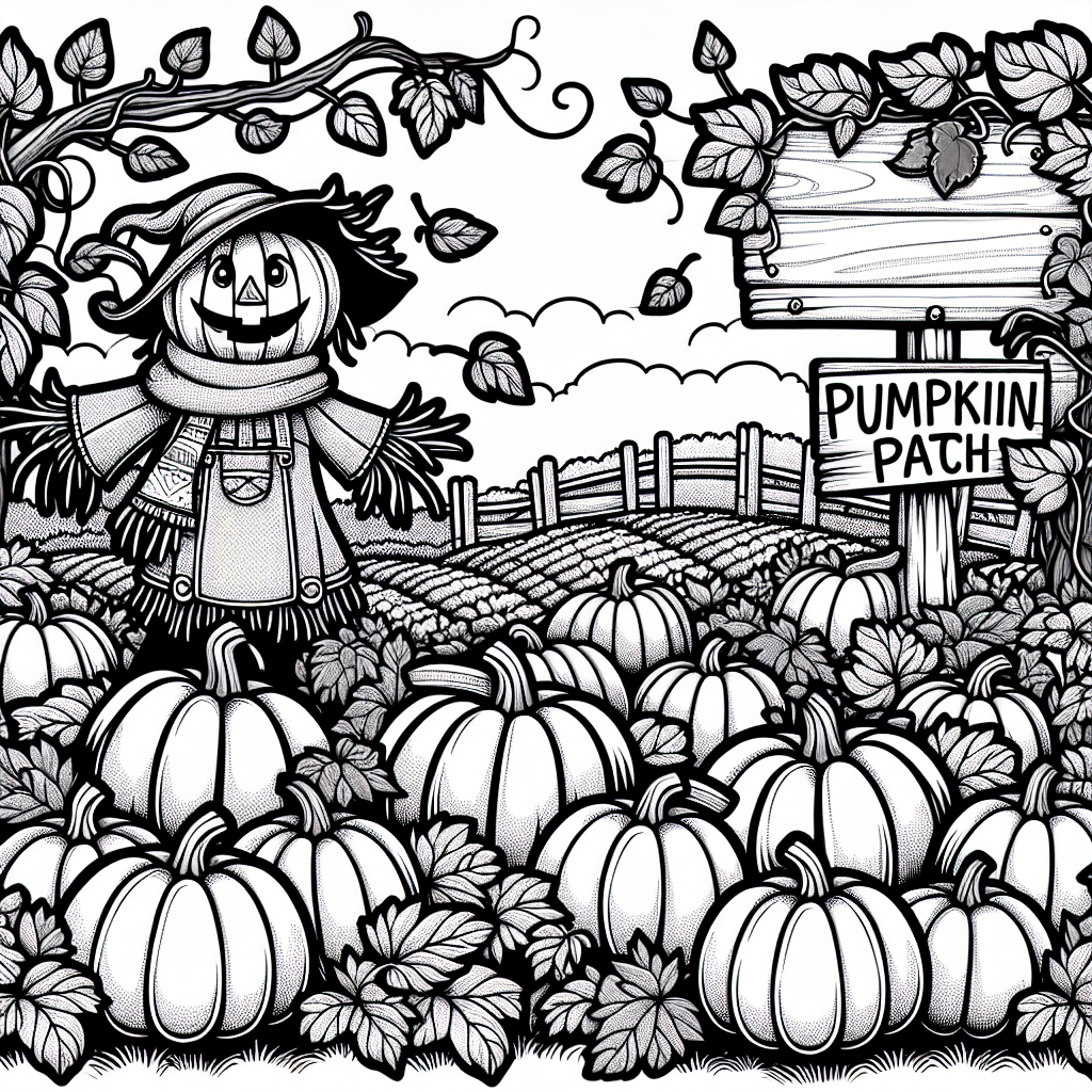 Pumpkin Patch coloring page