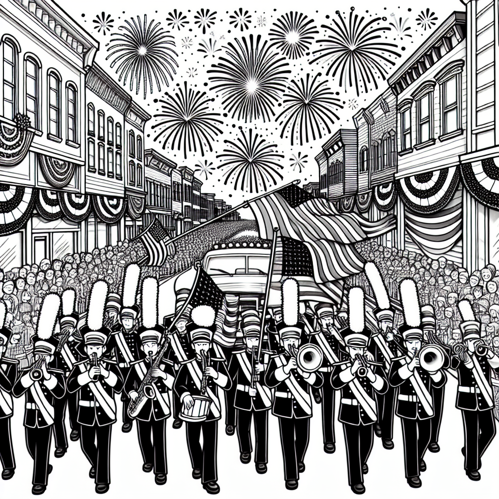 Parade coloring page