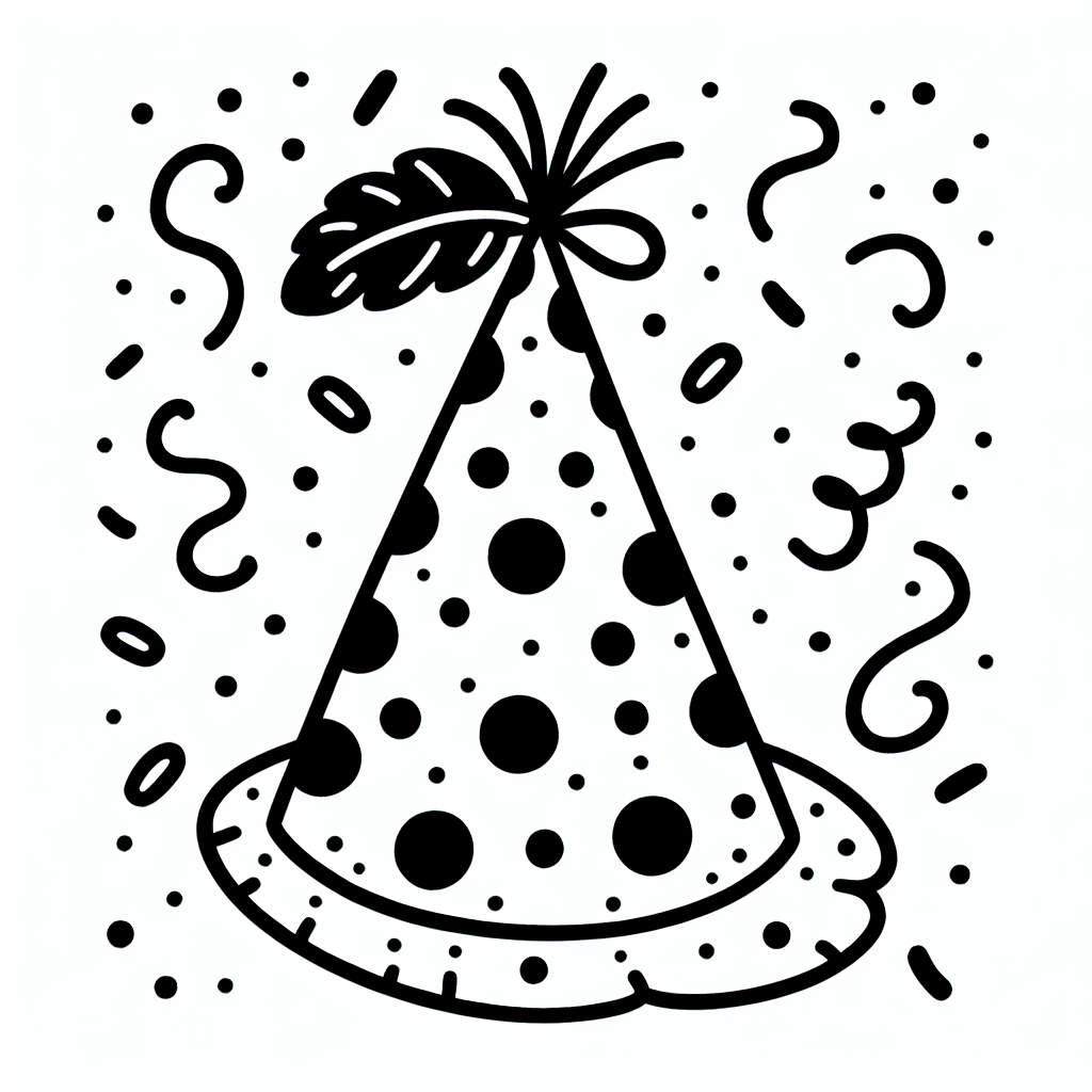 Party Hat coloring page