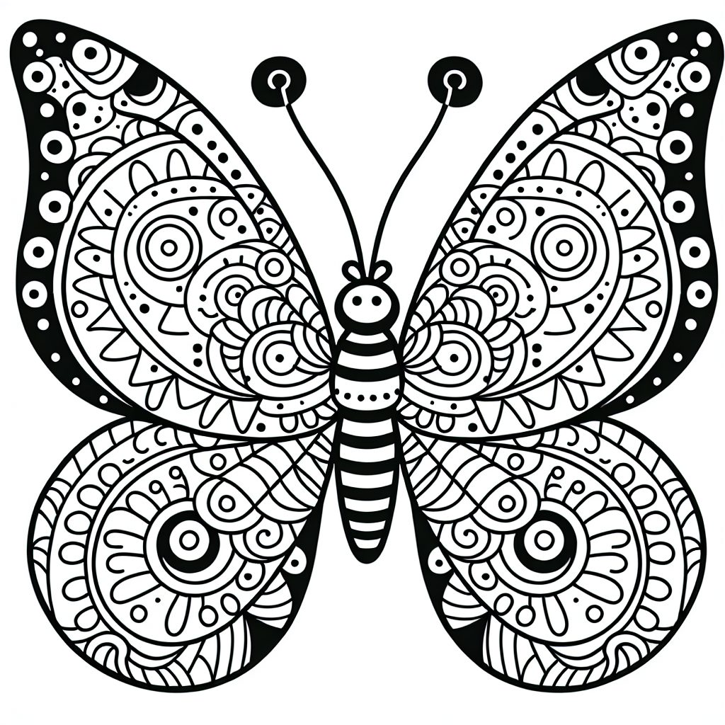 Butterfly coloring page