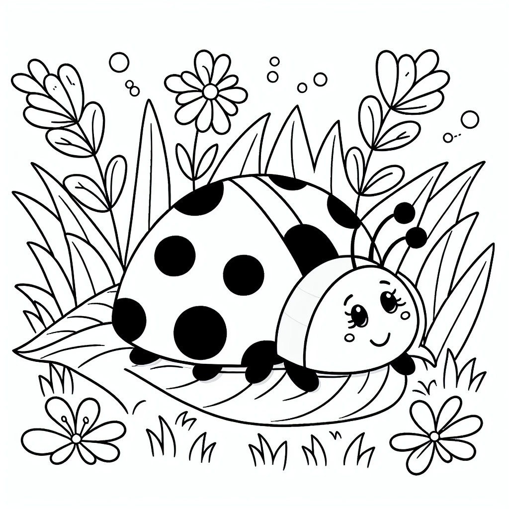 Ladybug coloring page