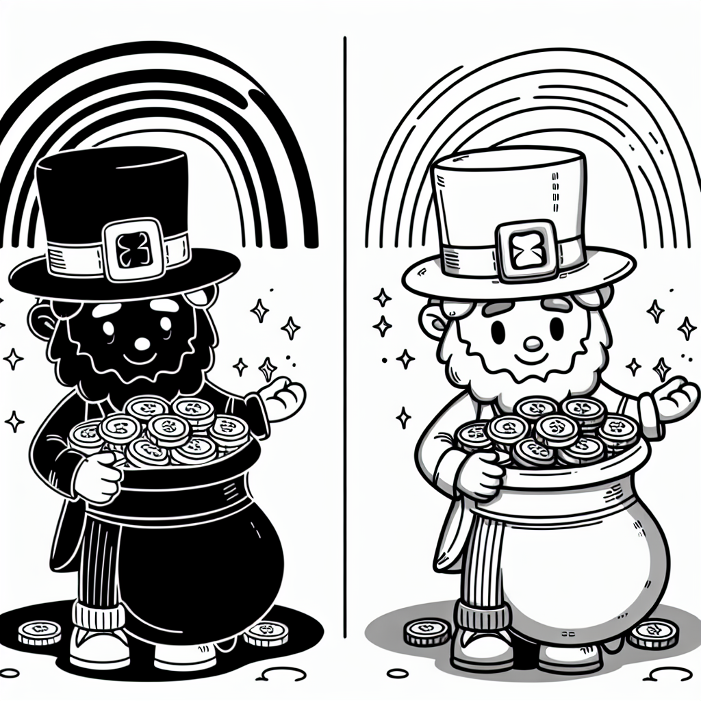 Leprechaun coloring page