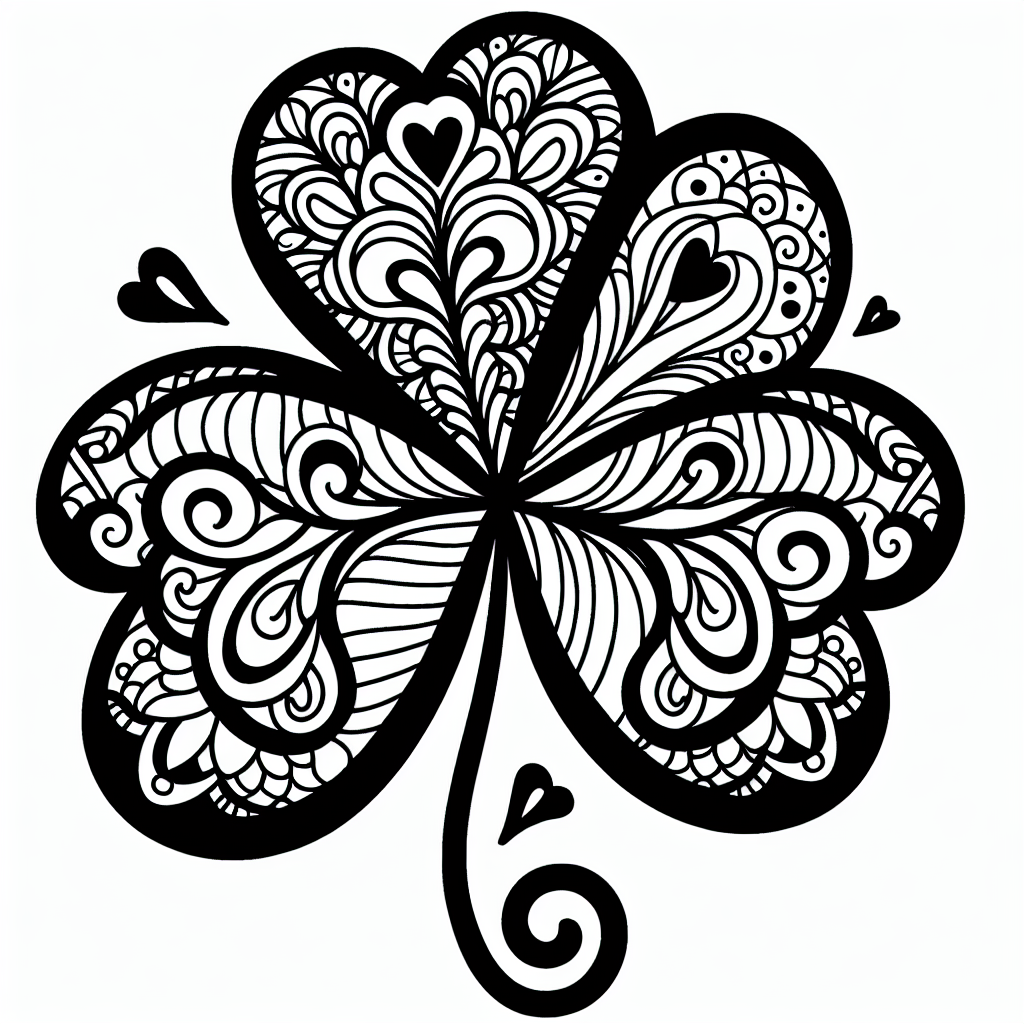 Shamrock coloring page