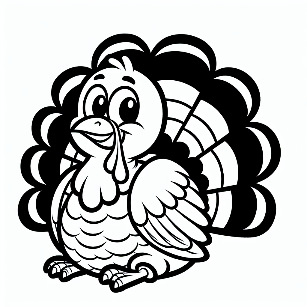 Turkey coloring page